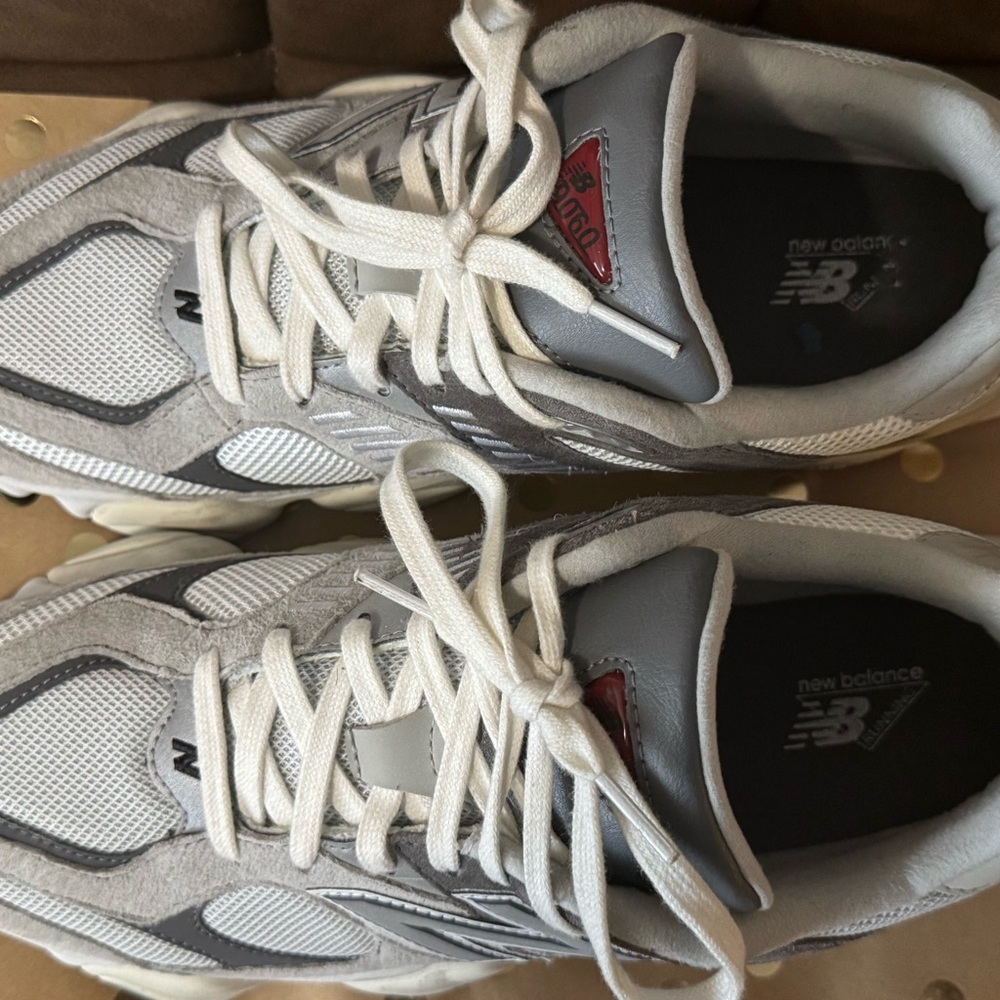 New Balance Gray and White Sneakers - Picture 3 of 5